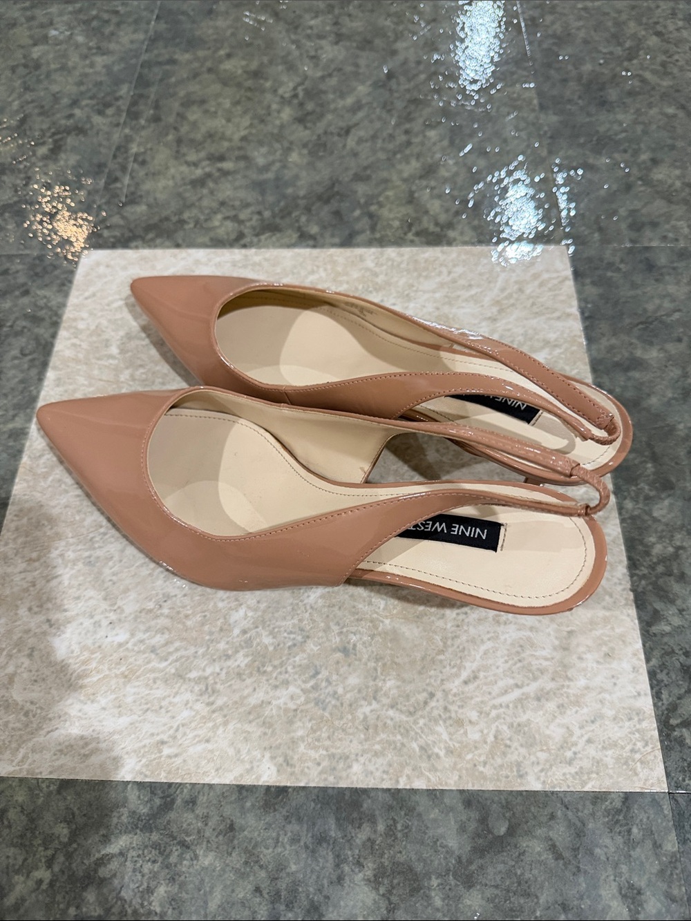 Nine West pointed sling back heels, brand new, never worn! - Picture 8 of 9